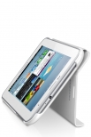 Калъф тип подвързия за Samsung P3110 Galaxy Tap 2 бял