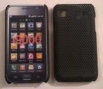 Черен силиконов твърд гръб за Samsung i9000 Galaxy S