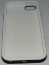 Двуцветен силиконов калъф за Apple iPhone 5 Бял С Черно