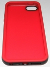 Двуцветен силиконов калъф за Apple iPhone 5 Червено С Черно