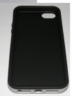 Двуцветен силиконов калъф за Apple iPhone 5 Сиво С Черно