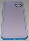 Двуцветен силиконов калъф за Apple iPhone 5 Синьо С Лилаво