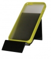 Прозрачен калъф с жълта лайсна за Apple iPhone 5
