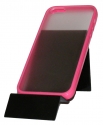 Прозрачен калъф с розова лайсна за Apple iPhone 5