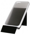 Прозрачен калъф с бяла лайсна за Apple iPhone 5