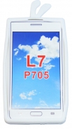 Силиконов калъф пиленце за LG Optimus L7 P700 Бял