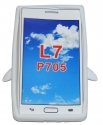 Силиконов калъф пингвин за LG Optimus L7 P700 Бял
