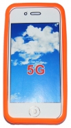 Силиконов калъф Конструктор за Apple iPhone 5 Оранжев