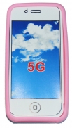Силиконов калъф Конструктор за Apple iPhone 5 Розов