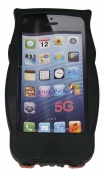 Силиконов калъф Бухал за Apple iPhone 5 Черен