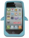 Силиконов калъф пингвин за Apple iPhone 5 Син