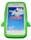 Силиконов калъф пингвин за Samsung S5830 Galaxy Ace Зелен