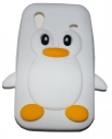 Силиконов калъф пингвин за Samsung S5830 Galaxy Ace Бял