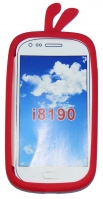 Силиконов калъф пиленце за Samsung I8190 Galaxy S3 mini Червен