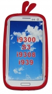 Силиконов калъф пиленце за Samsung i9300 Galaxy S3 Червен