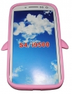 Силиконов калъф пингвин за Samsung i9500 Galaxy S4 Розов