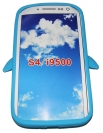 Силиконов калъф пингвин за Samsung i9500 Galaxy S4 Син