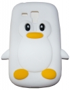 Силиконов калъф пингвин за Samsung I8190 Galaxy S3 mini Бял