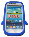 Силиконов калъф пингвин за Samsung I8190 Galaxy S3 mini Син