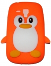 Силиконов калъф пингвин за Samsung I8190 Galaxy S3 mini Оранжев
