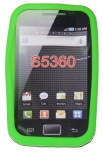 Силиконов калъф панделка за Samsung S5360 Galaxy Y Зелен