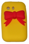 Силиконов калъф панделка за Samsung S5360 Galaxy Y Жълт