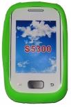Силиконов калъф панделка за Samsung S5300 Galaxy Pocket Зелен