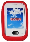 Силиконов калъф панделка за Samsung S5300 Galaxy Pocket Червен