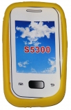 Силиконов калъф панделка за Samsung S5300 Galaxy Pocket Жълт