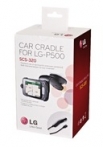 Стоика за автомобил LG SCS320 P500+зарядно за автомобил-подходяща за LG Optimus One
