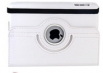 Кожен калъф за Apple iPad Mini със завъртане на 360 градуса и Стойка Бял