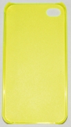 PC кейс твърд мат за Apple iPhone 4 Жълт