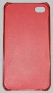 PC кейс твърд мат за Apple iPhone 4 Червен