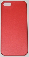 PC кейс твърд мат за Apple iPhone 5 Червен