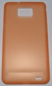 PC кейс мек матиран за Samsung I9100 Galaxy S2 Оранжев