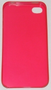 Мек матиран PC кейс за Apple iPhone 4 Червен