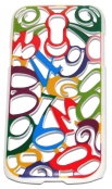 Твърд гръб с цифри за Samsung i9190 Galaxy S4 mini Цветен 01
