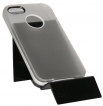 Силиконов калъф за Apple iPhone 4/4S с твърда лайсна Сив