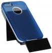 Силиконов калъф за Apple iPhone 4/4S с твърда лайсна Син
