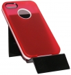 Силиконов калъф за Apple iPhone 4/4S с твърда лайсна Червен