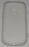Силиконов гръб за Samsung i8190 Galaxy S3 mini с тапички Бял