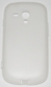 Силиконов гръб за Samsung i8190 Galaxy S3 mini с тапички Бял