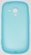 Силиконов гръб за Samsung i8190 Galaxy S3 mini с тапички Син