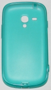 Силиконов гръб за Samsung i8190 Galaxy S3 mini с тапички Зелен