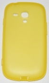 Силиконов гръб за Samsung i8190 Galaxy S3 mini с тапички Жълт