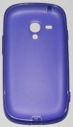 Силиконов гръб за Samsung i8190 Galaxy S3 mini с тапички Лилав