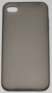 Силиконов гръб за Apple iPhone 4 с тапички Черен