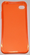 Силиконов гръб за Apple iPhone 4S с тапички Оранжев