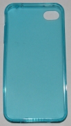 Силиконов гръб за Apple iPhone 4S с тапички Син