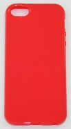 Силиконов гръб за Apple iPhone 5 Гланц Червен